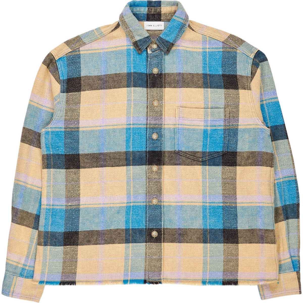 John Elliott Blue Check Shirt