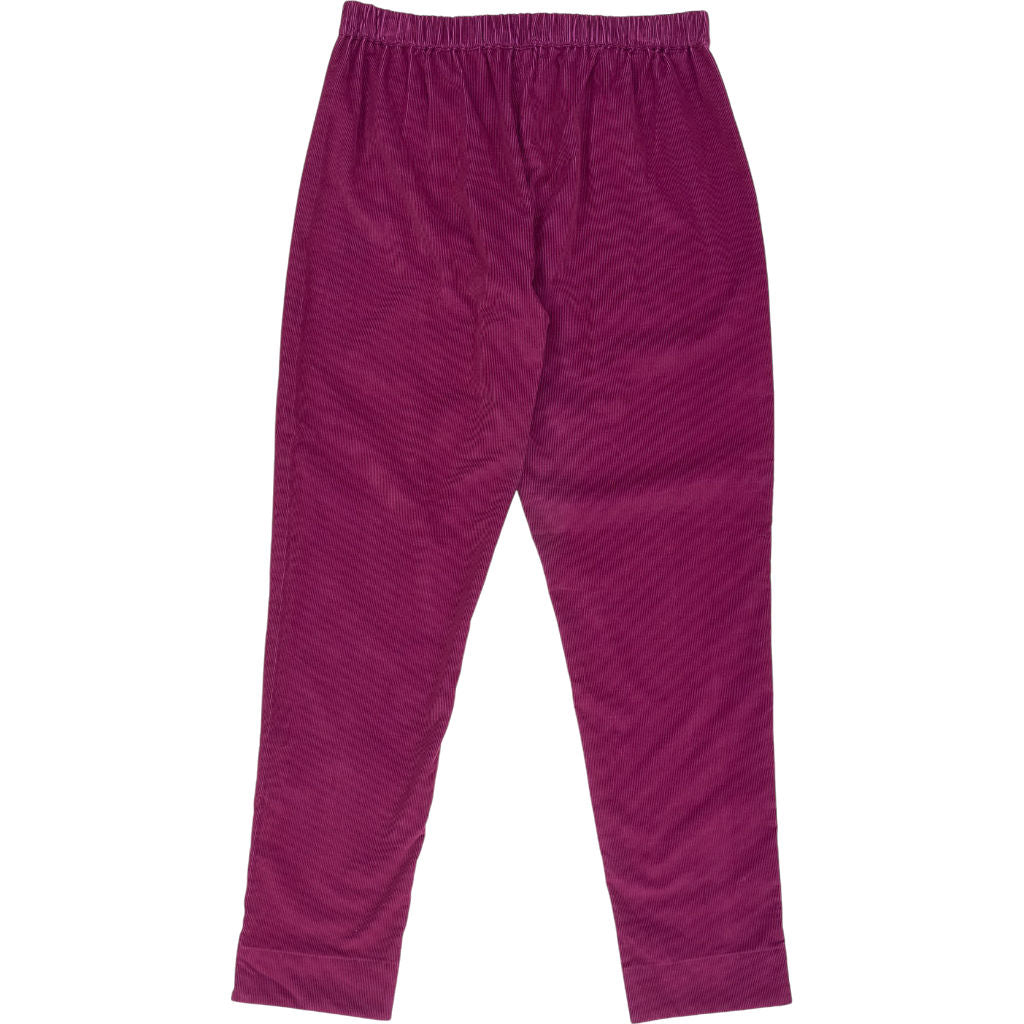 Pink Prints Raspberry Cord Peggy Pants