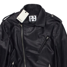 Pull & Bear Black Faux Leather Jacket