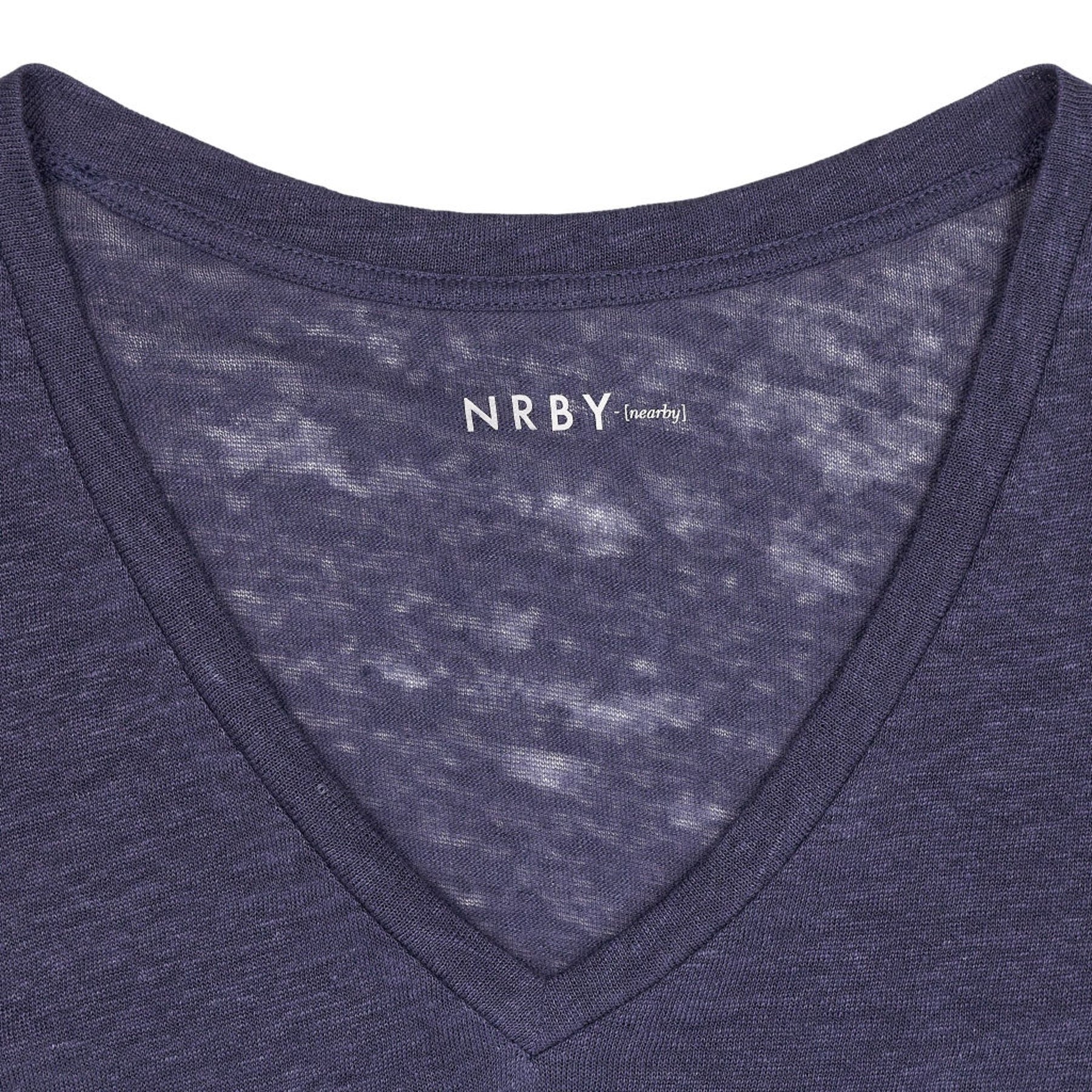 NRBY Blue V-Neck T-Shirt