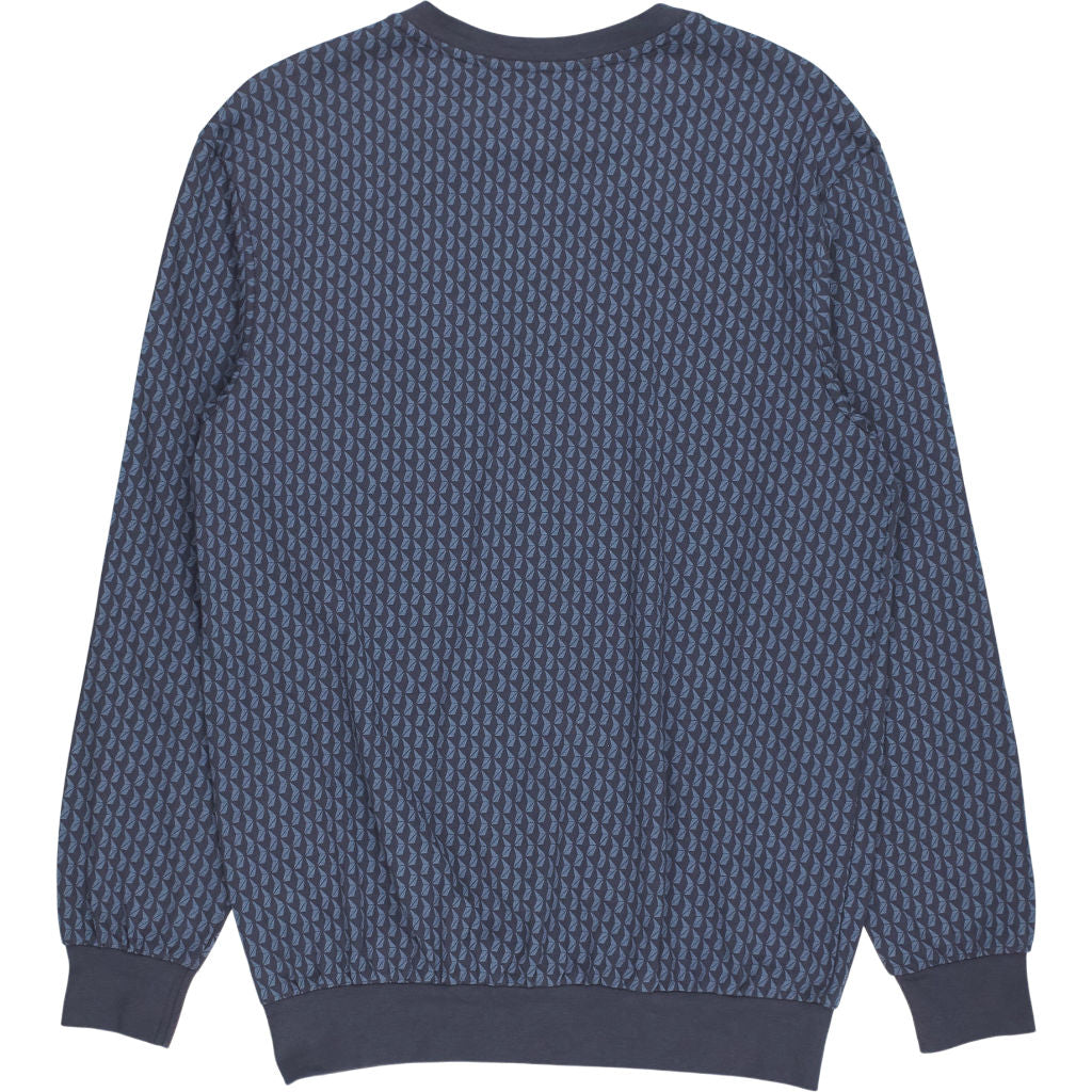 Schiesser Blue Patterned Pajama Set