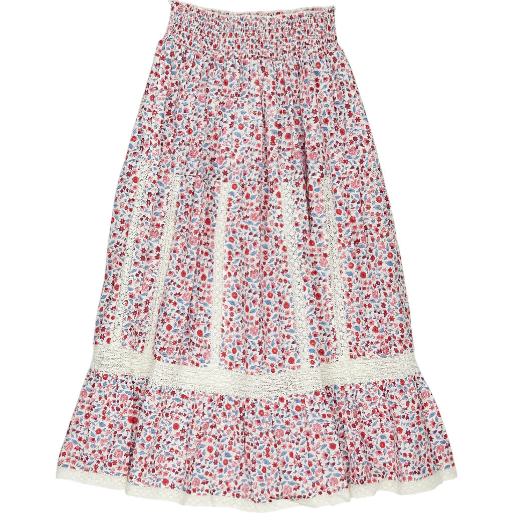 Pink City Prints Red Blue Cienna Skirt