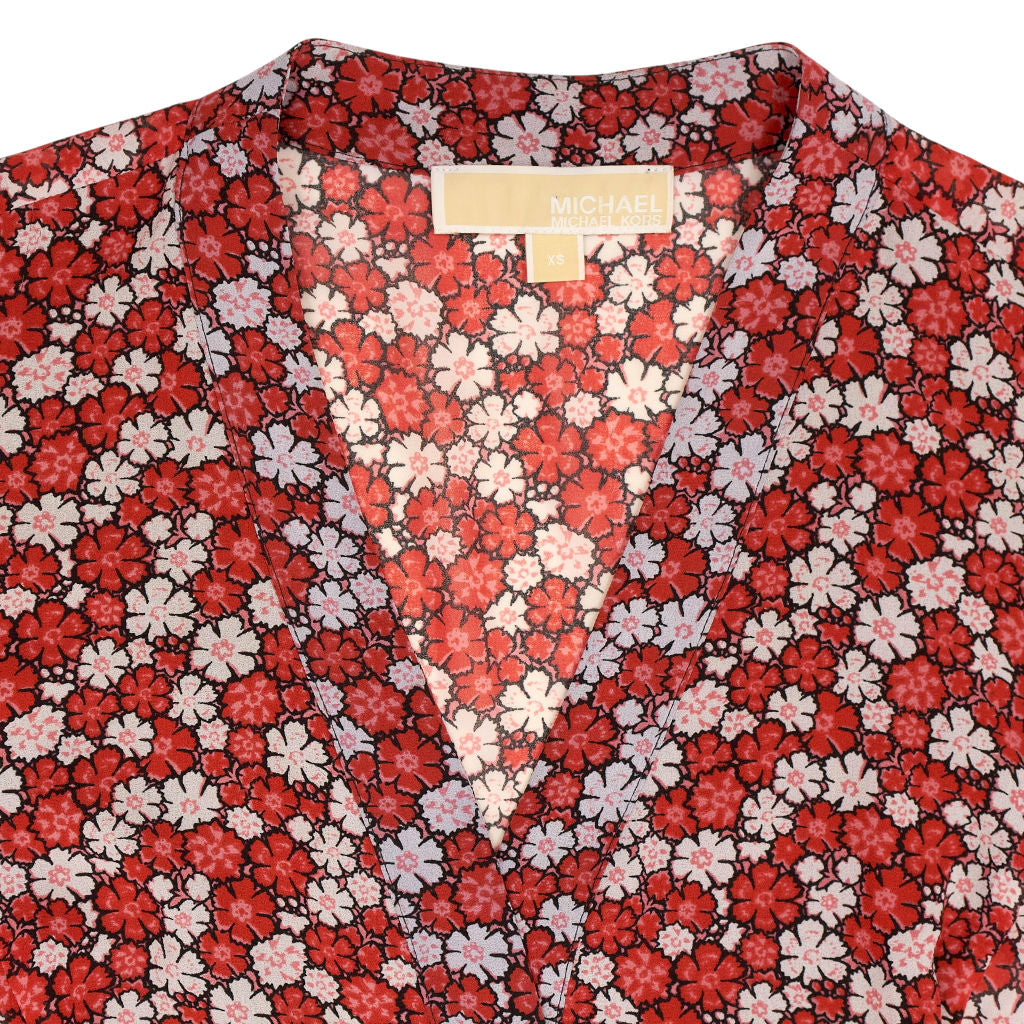 Michael Kors Red Floral Dress