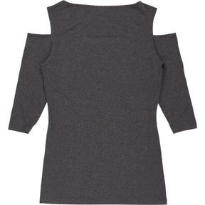 Baukjen Grey Cold Shoulder Top