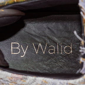 By Walid Multicoloured Silk Kimono Trainers