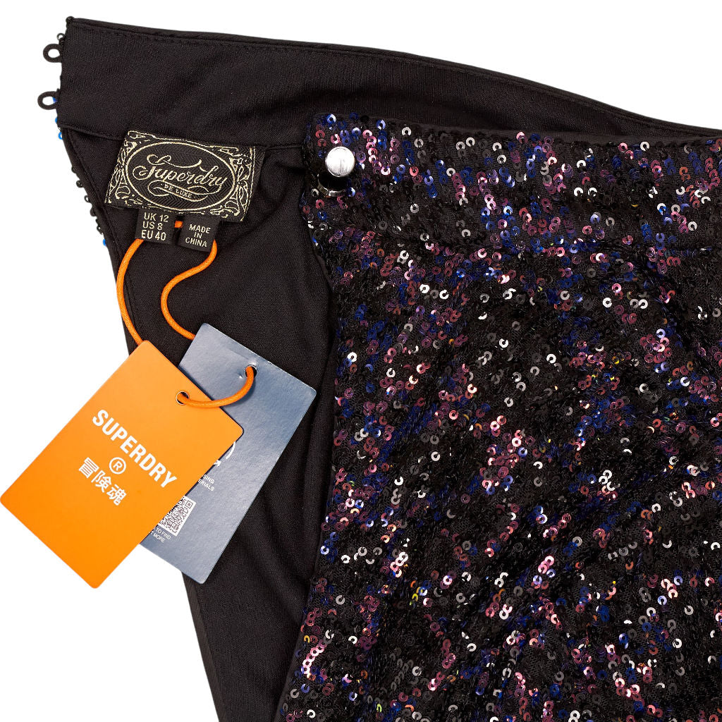 Superdry Black Sequin Dress