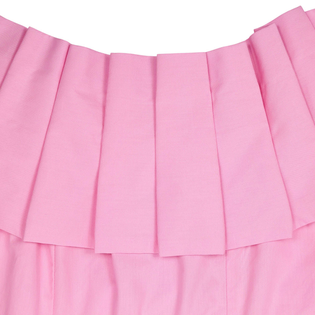 River Island Pink Off-Shoulder Pleated Dress
