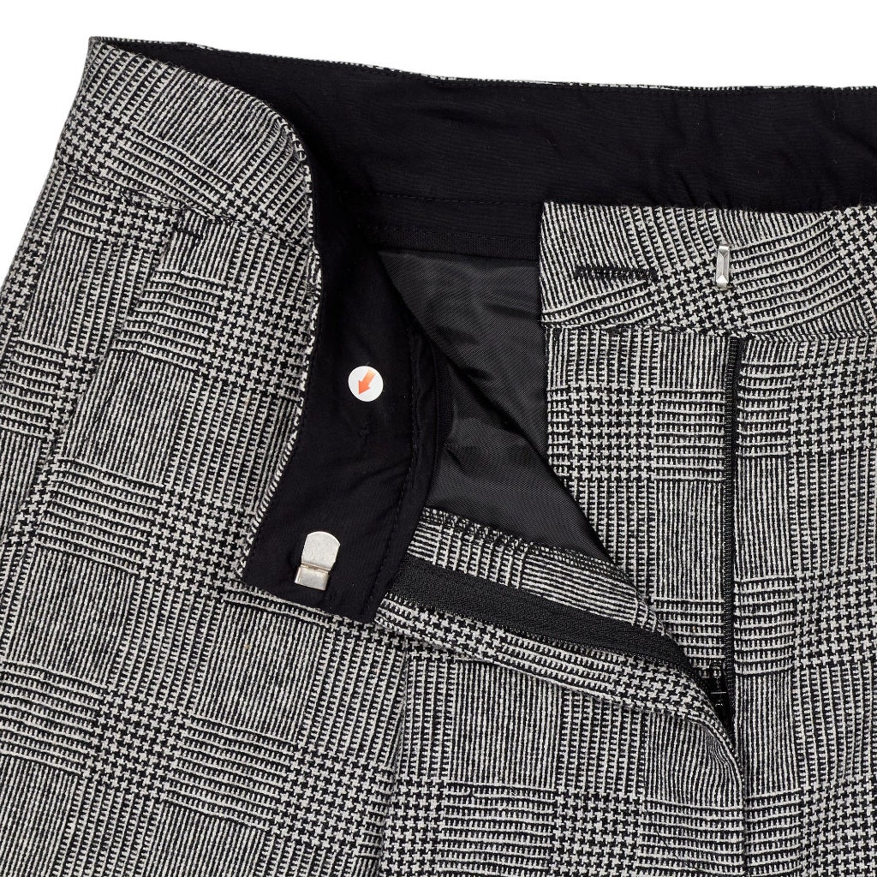 Baukjen Black & White Check Wool Trousers