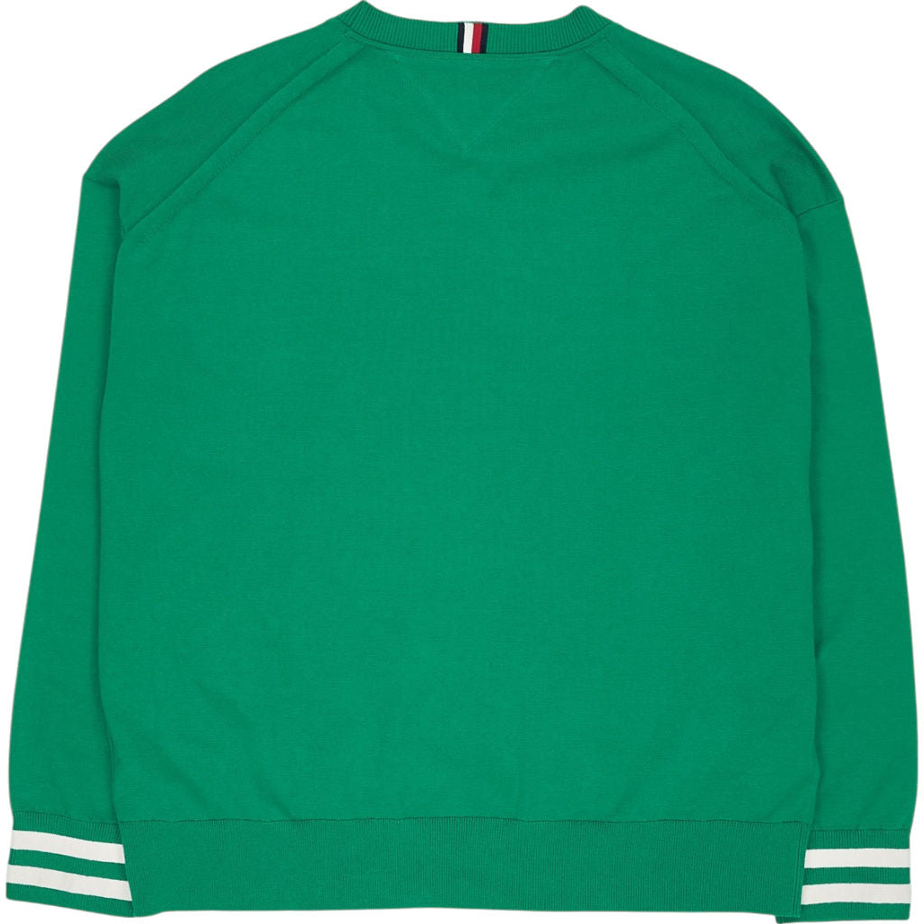 Tommy Hilfiger Green Monotype Tipped Sweatshirt