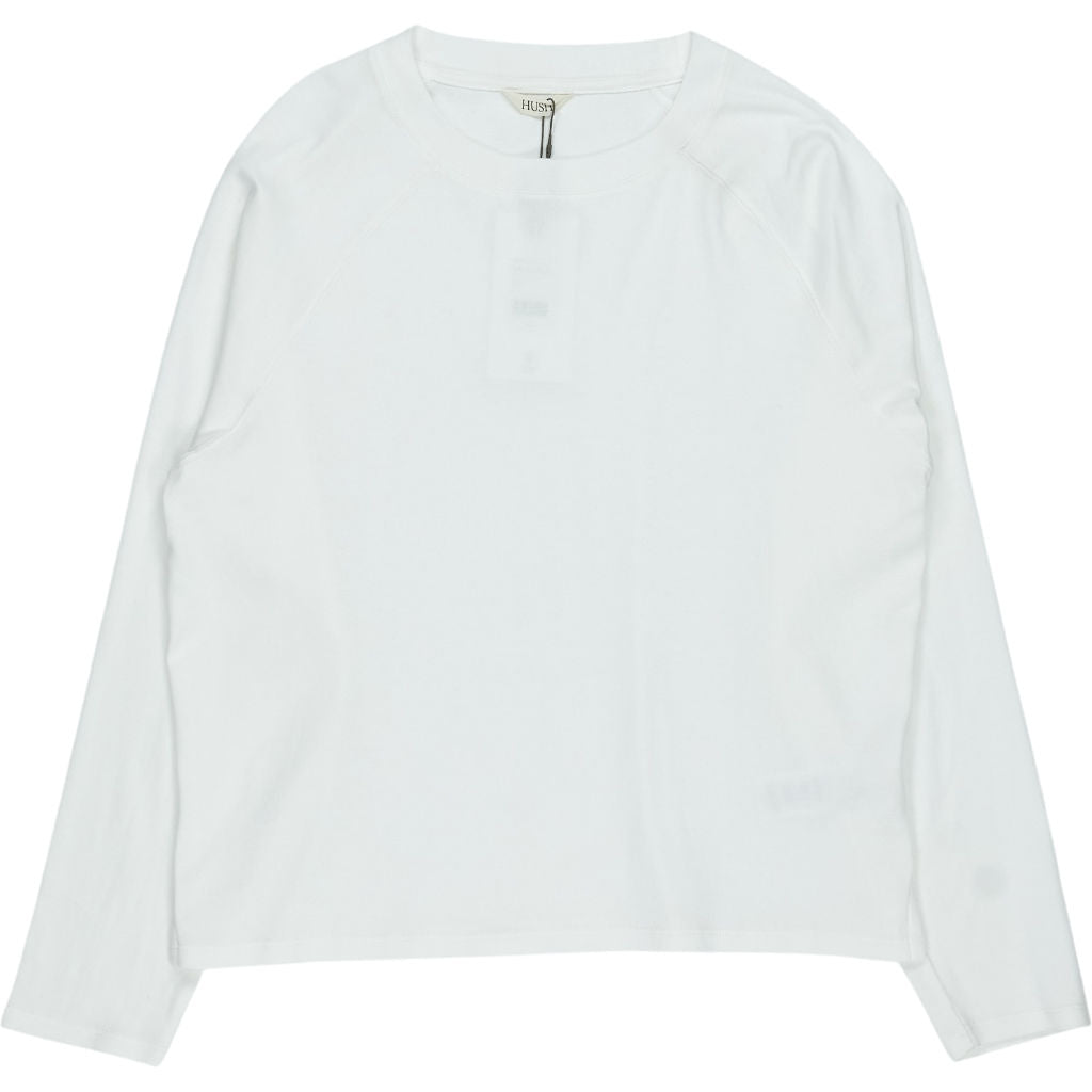 Hush White Matilda Cotton Raglan Top