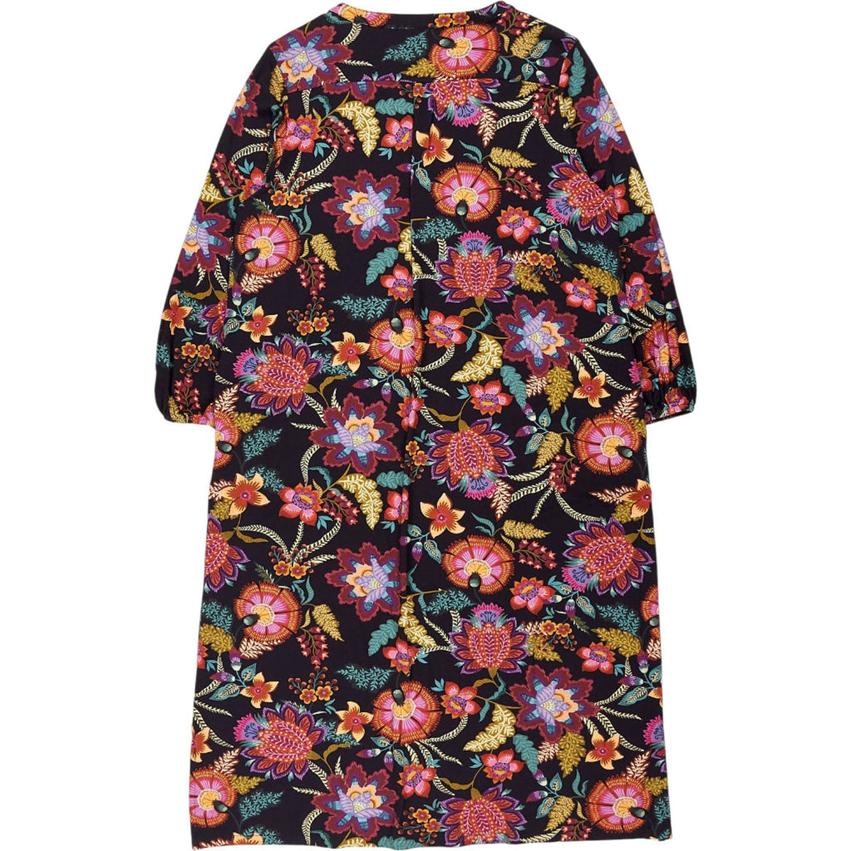 NRBY Black Floral Midi Dress