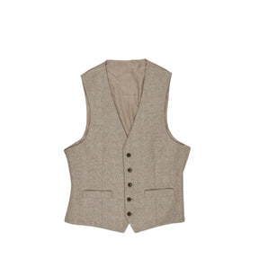 Moss Beige Regular Fit Blazer and Waistcoat