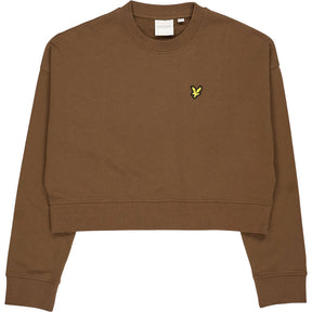 Lyle & Scott Brown Cropped Sweatshirt