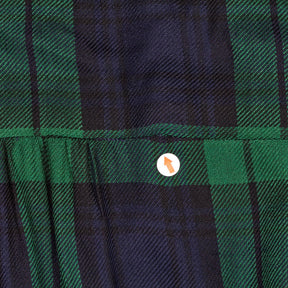 Wyse Green Check Georgina Dress