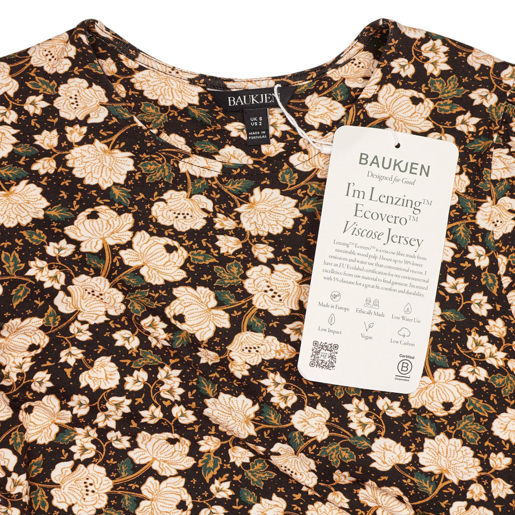 Baukjen Black Floral Arabella Dress