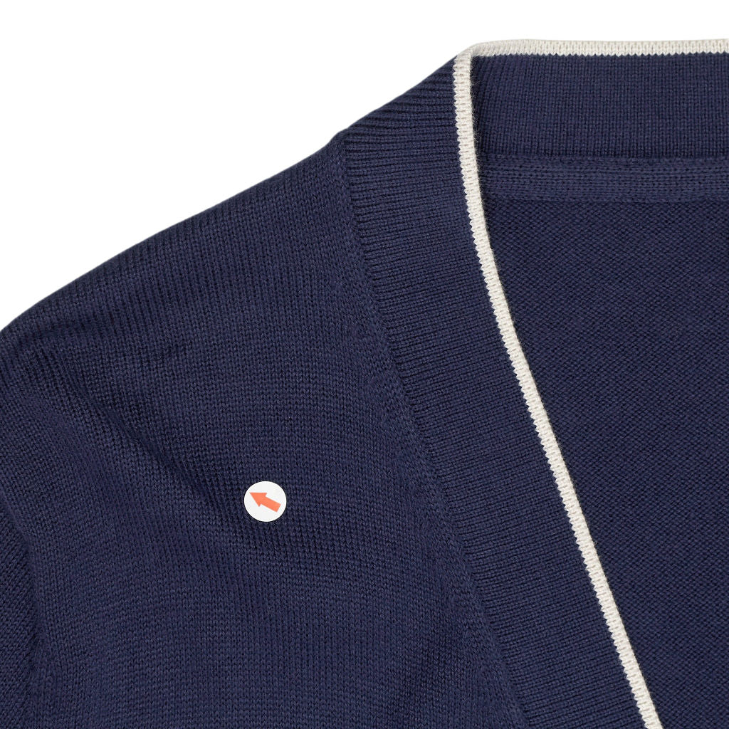 Lyle & Scott Navy Cotton Cardigan