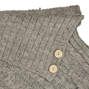 Glencroft Beige Wool Poncho