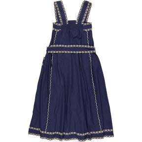 Bonté Navy Embroidered Klara Dress