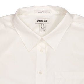 Lands' End White No Iron Shirt