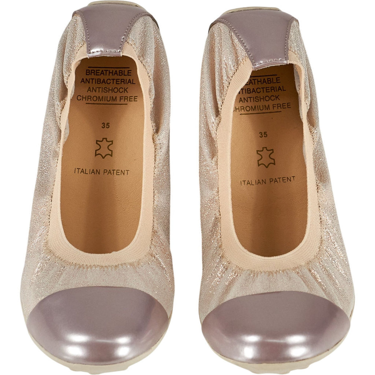 Geox Metallic Ballet Flats