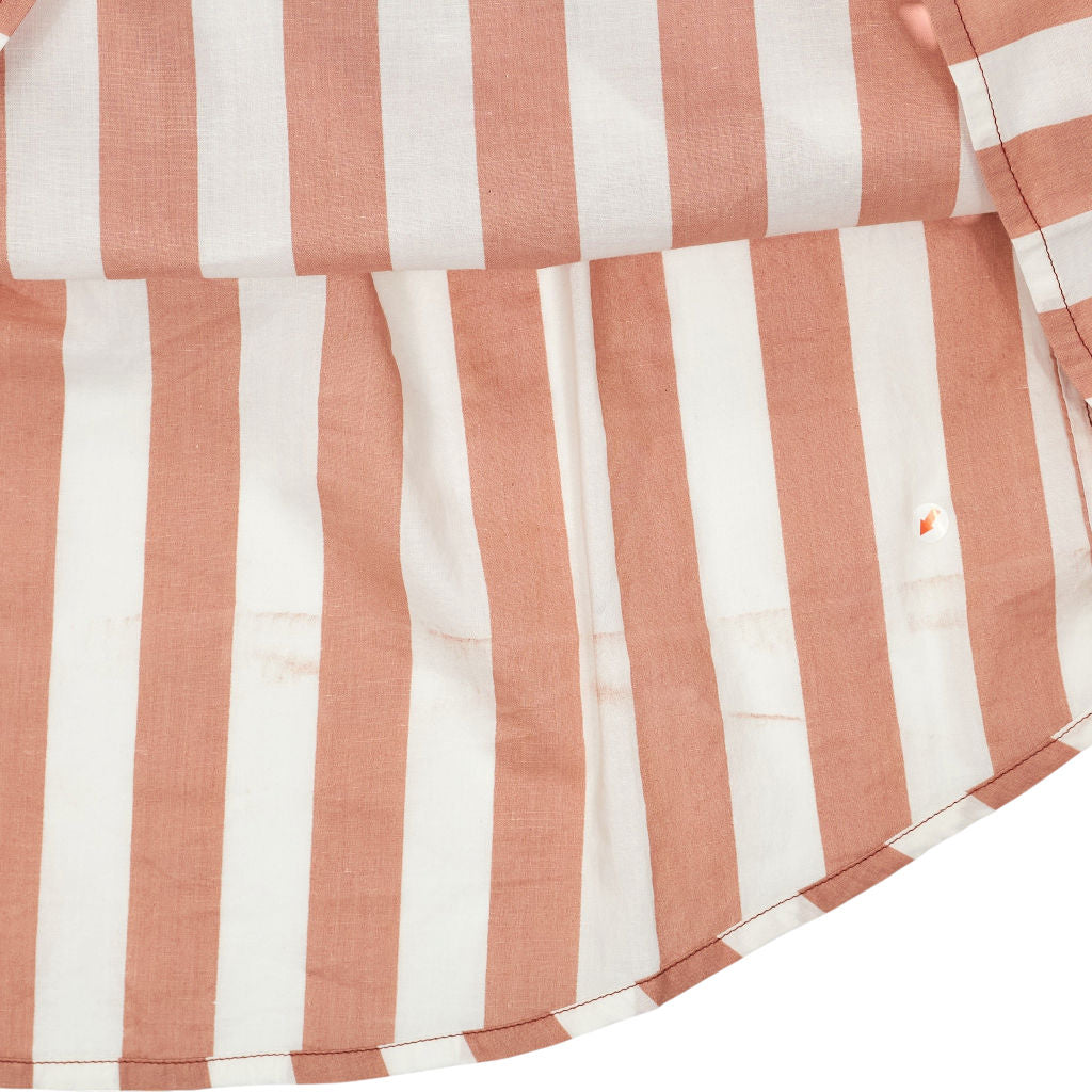 Bonte Dusty Rose White Striped Anais Blouse