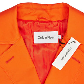 Calvin Klein Orange Essential Trench Coat