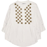 NRBY White Embroidered Blouse