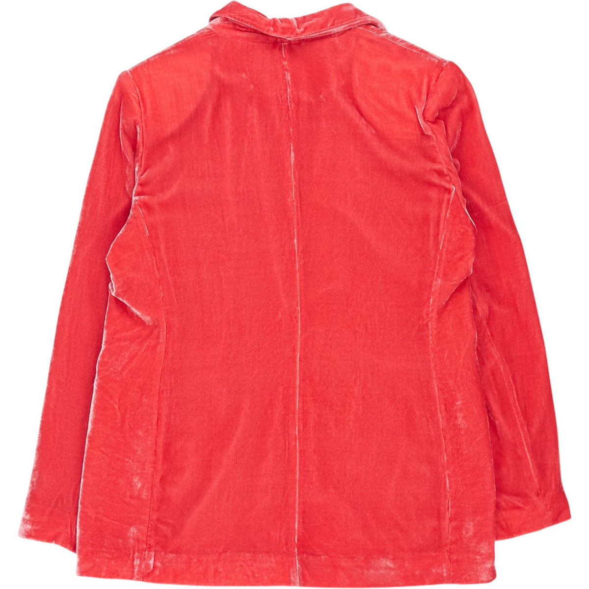 NRBY Orange Velvet Blazer Jacket