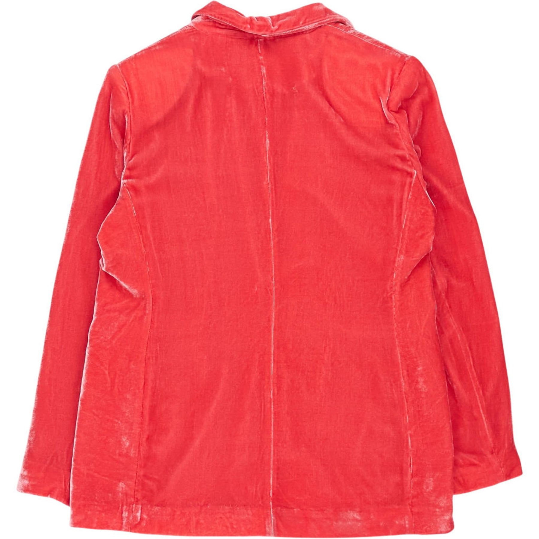 NRBY Orange Velvet Blazer Jacket