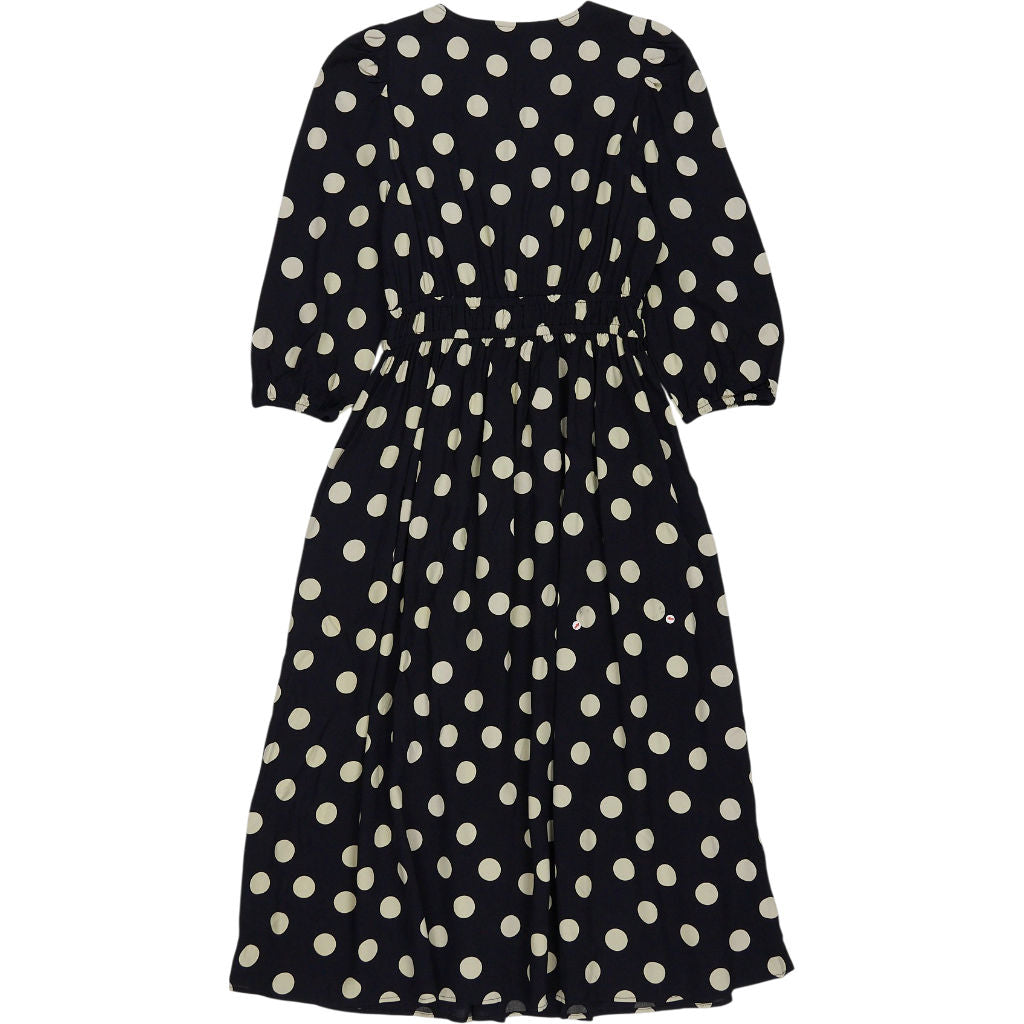 Baukjen Black Polka Dot Olesia Midi Dress