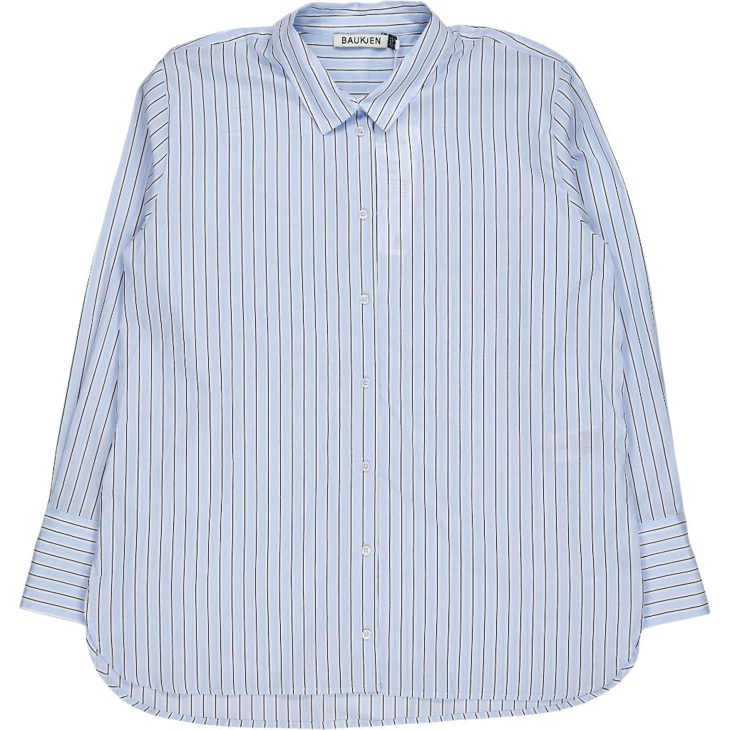 Baukjen Blue Stripe Risma Organic Shirt
