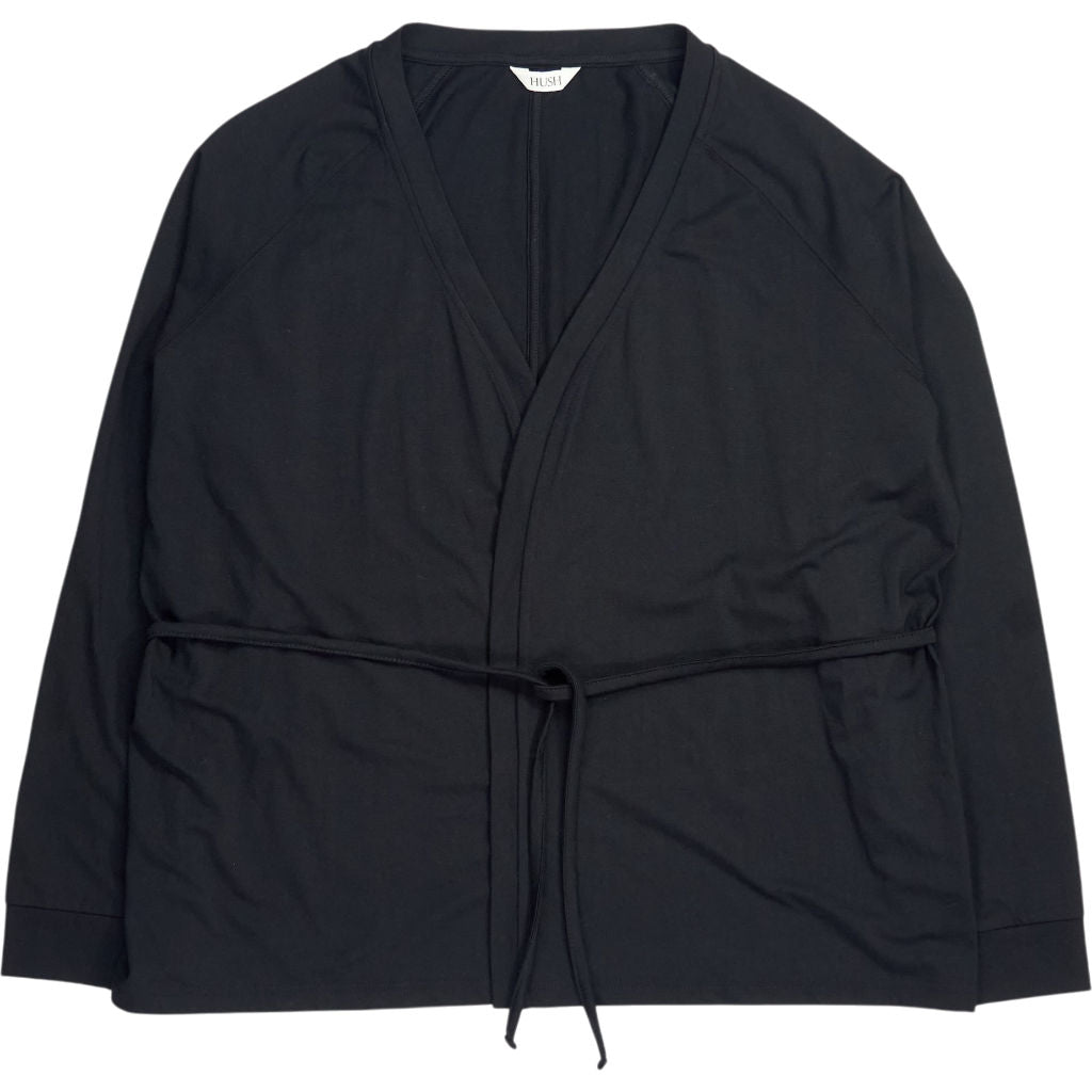 Hush Black Wrap Top