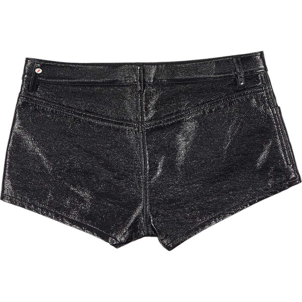 Courrèges Black Vinyl Heritage Shorts