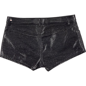 Courrèges Black Vinyl Heritage Shorts