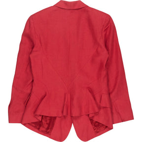 Nicole Farhi Red Linen Blazer