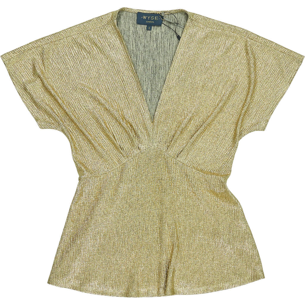WYSE London Gold Caley Metallic Top