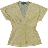 WYSE London Gold Caley Metallic Top
