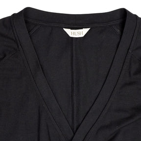Hush Black Wrap Top