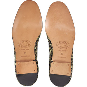 Stubbs & Wootton Green Cotton Camo Slippers