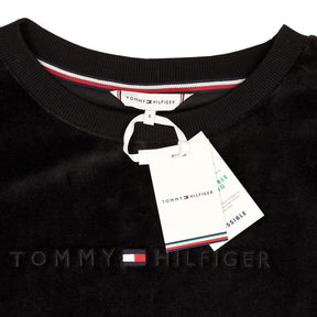 Tommy Hilfiger Black Velour Sweatshirt