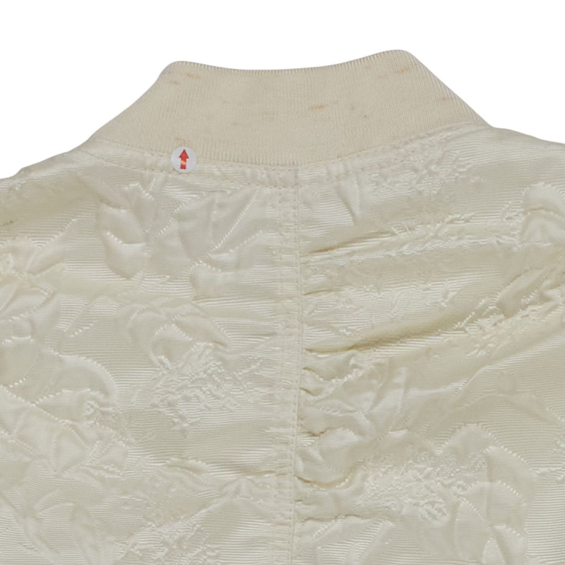 Victoria Beckham Cream Embroidered Bomber Jacket