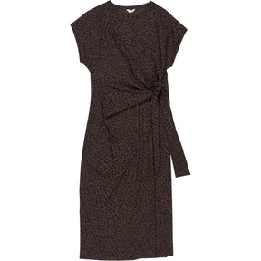 Hush Brown Animal Print Trinny Midi Dress