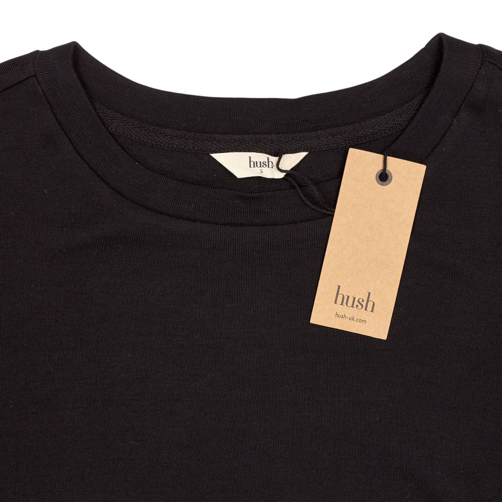 Hush Black Mimi Puff Sleeve Tee