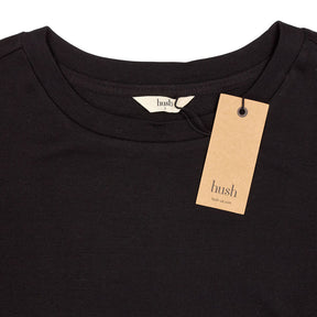 Hush Black Mimi Puff Sleeve Tee
