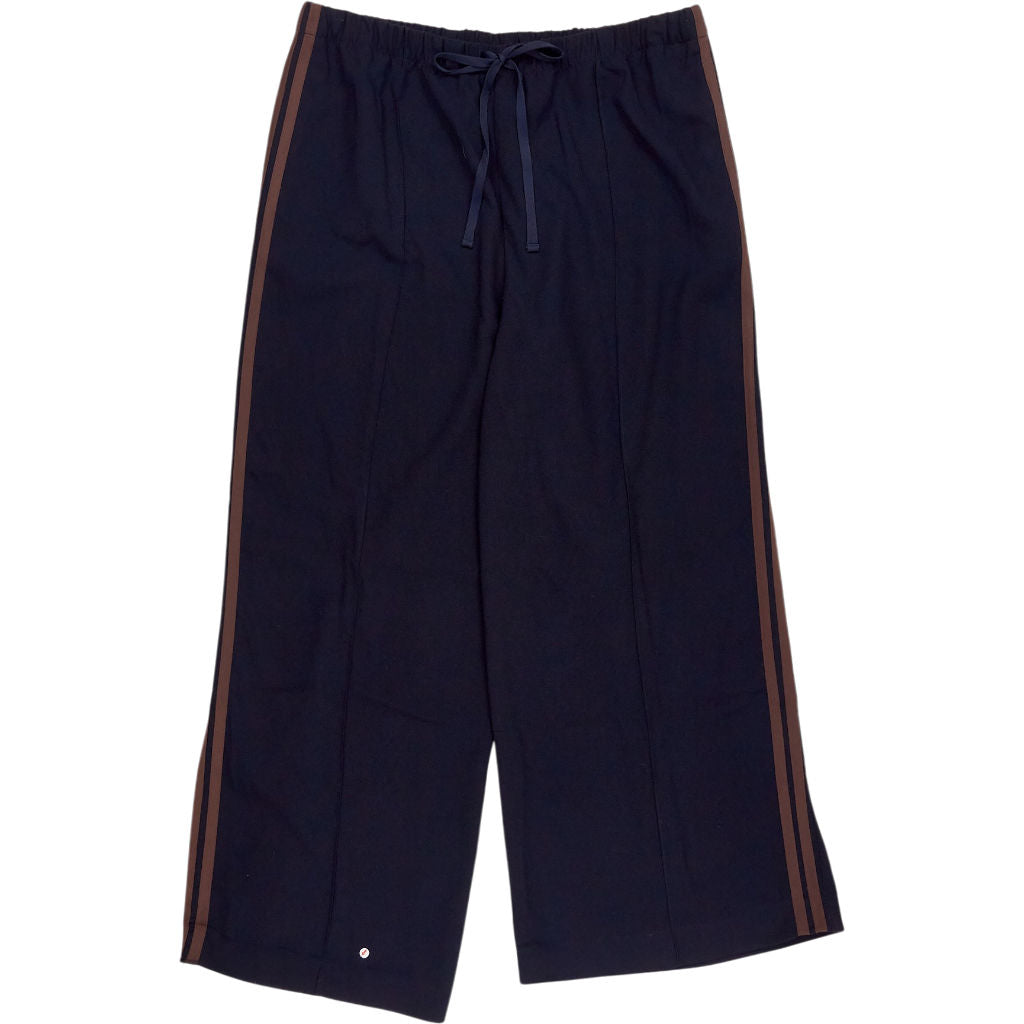 Hush Navy Wide Leg Trousers