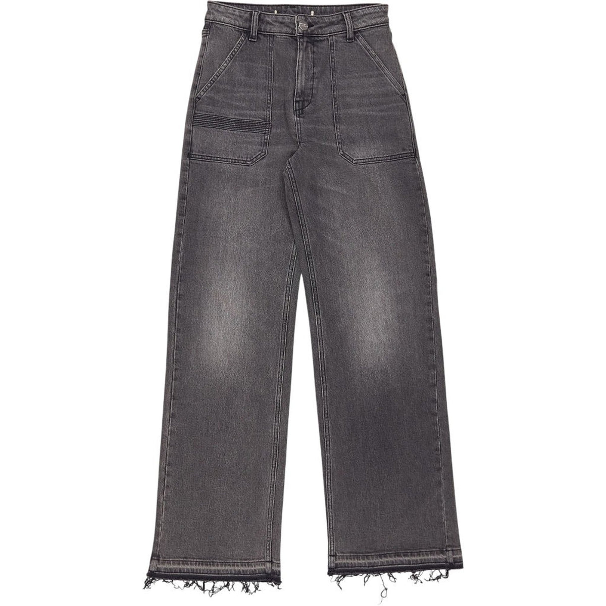 seventy + mochi Grey Denim Straight Leg Jeans