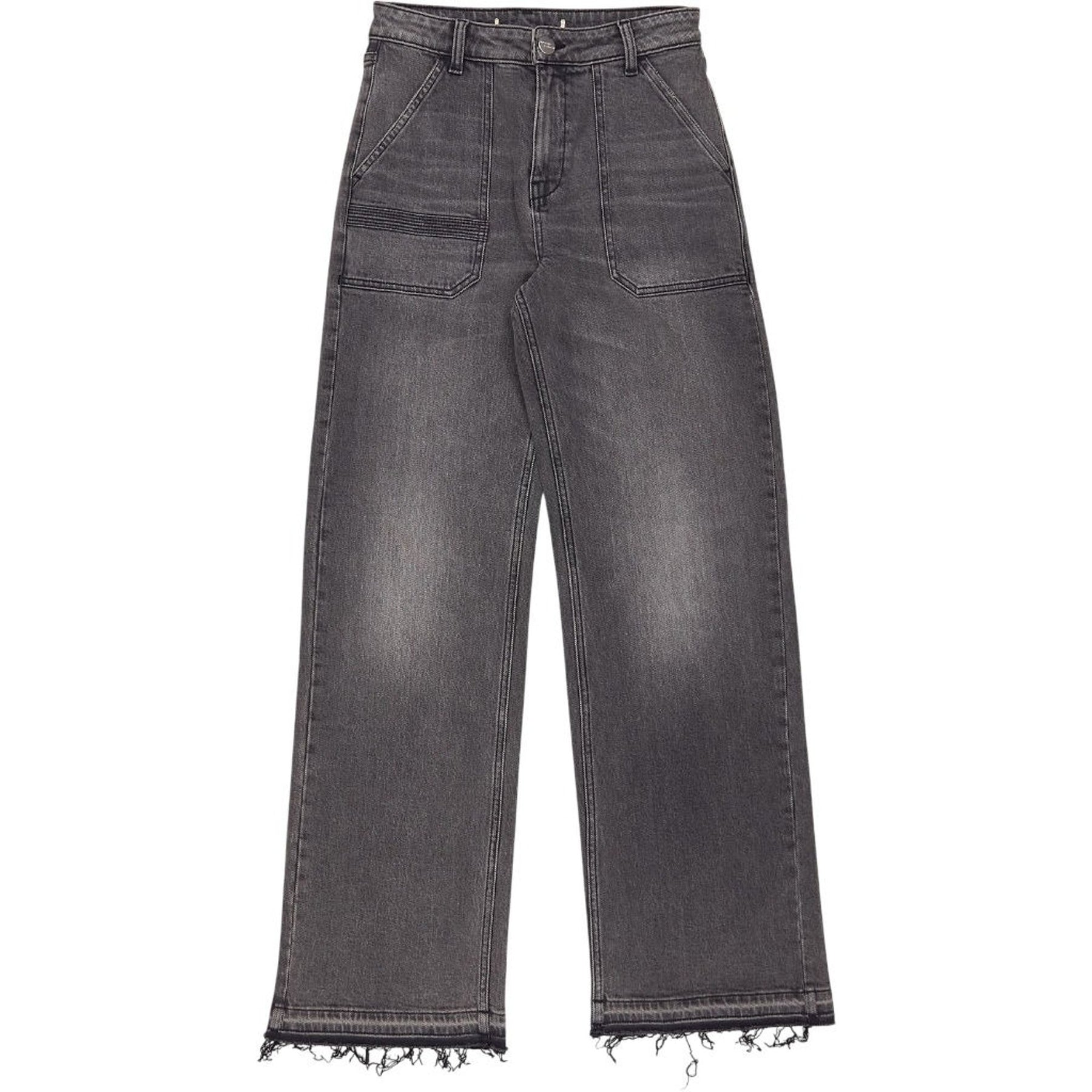 seventy + mochi Grey Denim Straight Leg Jeans