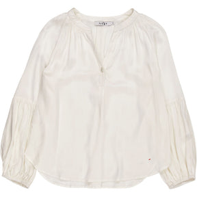 NRBY White Long Sleeve Top