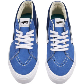 Vans Blue & White Suede High-Top Trainers