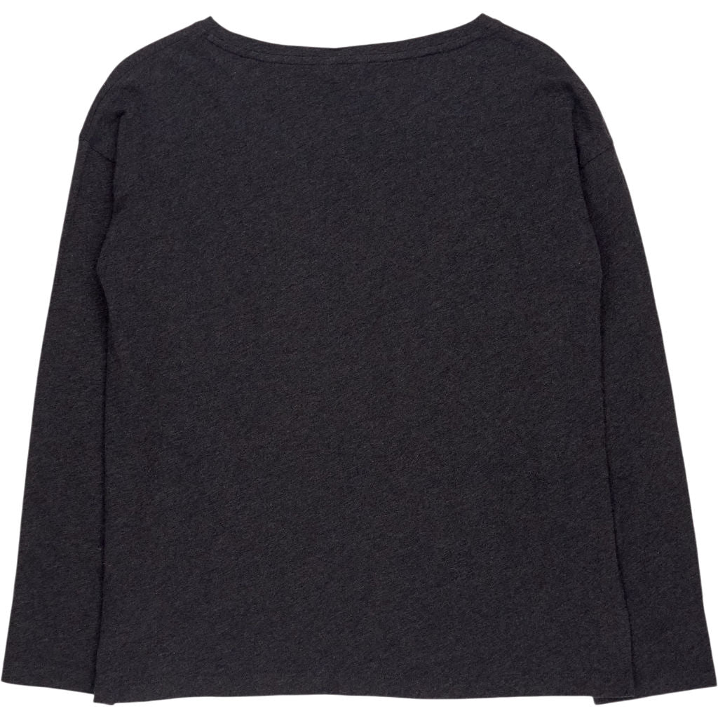 Hush Charcoal Marl Maya Cotton Jersey Pyjama Top
